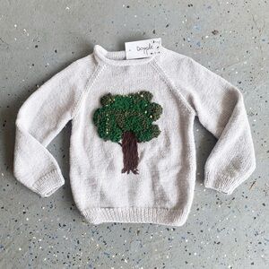 THE GIRAFFE KIDS Tree Sweater NWT